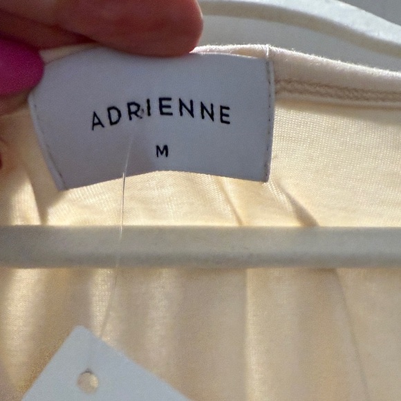 Adrienne Cream V-Neck Dressy Tank Top - Picture 2 of 4
